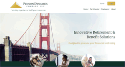 Desktop Screenshot of pensiondynamics.com
