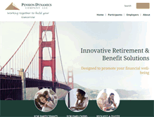 Tablet Screenshot of pensiondynamics.com
